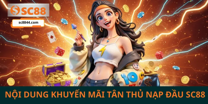 Nội dung khuyến mãi tân thủ nạp đầu tại SC88