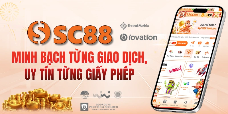 SC88 cho phép đăng ký tài khoản chỉ với số điện thoại và email, hoàn tất trong chưa đến 1 phút.